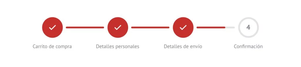 Recuerda a tus usuarios que solamente te falta un paso para terminar la compra.